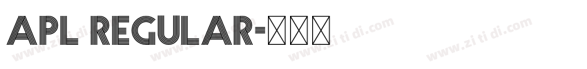 APL Regular字体转换 APL Regular字体转换